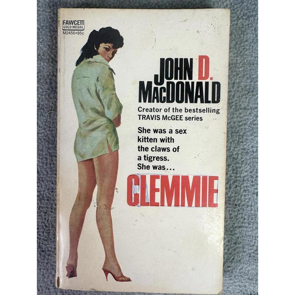 vintage john d macdonald‎ clemmie paperback fawcett gold medal crime